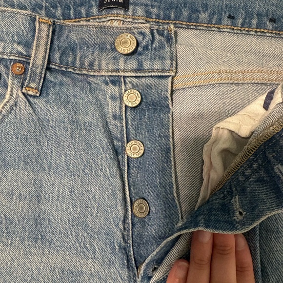 GAP Light Blue Cheeky Straight Women’s High Waisted Jeans | Size 8 / 29 Tall - Picture 5 of 7